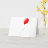 Red Balloon Karte (Gelbe Blume)
