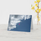 Red Balloon Karte (Gelbe Blume)