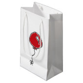 Red Balloon Party Decoration Cartoon Kleine Geschenktüte (Vorderseite Schrägansicht)