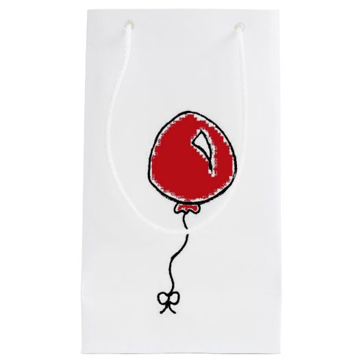 Red Balloon Party Decoration Cartoon Kleine Geschenktüte (Vorderseite)