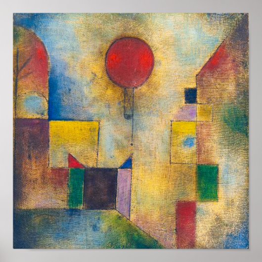 Red Balloon | Paul Klee | Poster (Vorne)
