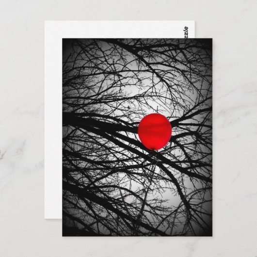 Red Balloon Postkarte (Vorne/Hinten)