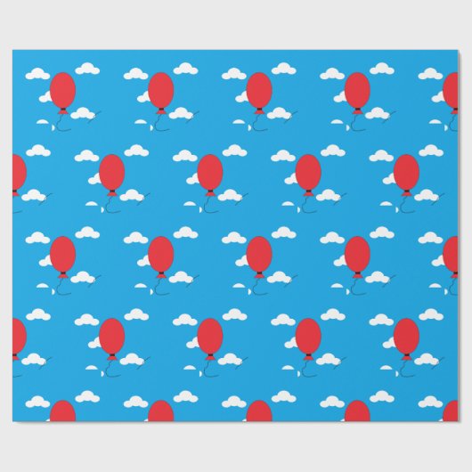 Red Balloon Rising Geschenkpapier (Flach)