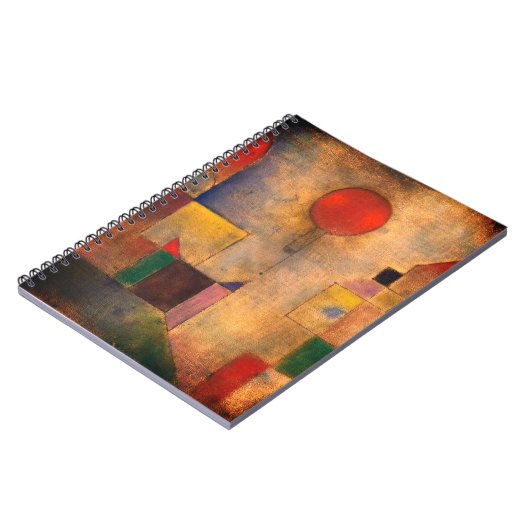 Red Balloon von Paul Klee Notizblock (Linke Seite)