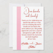 Red Balloons. Elegant Danke Karte (Rückseite)