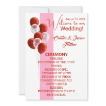 Red Balloons. Programm für Elegante Zeremonie