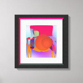 Red Balls Sessel Leinwanddruck
