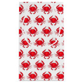 Red Baltimore Maryland MD Chesapeake Bay Crabs Kleine Geschenktüte (Rückseite)