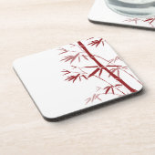 Red Bamboo Cork Untersetzer (Linke Seite)