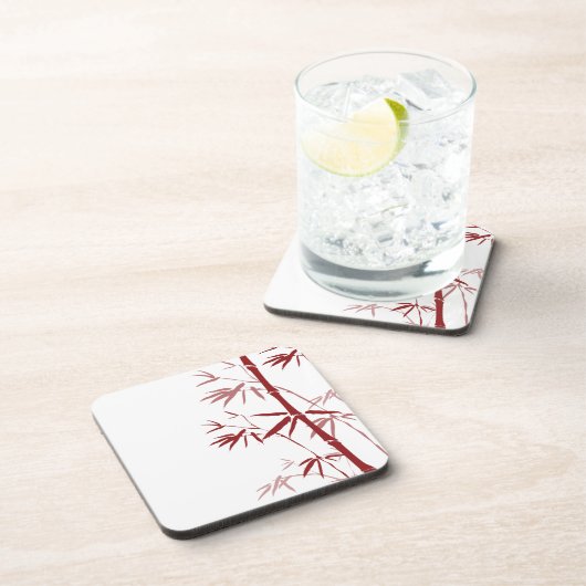 Red Bamboo Cork Untersetzer (Rechte Seite)