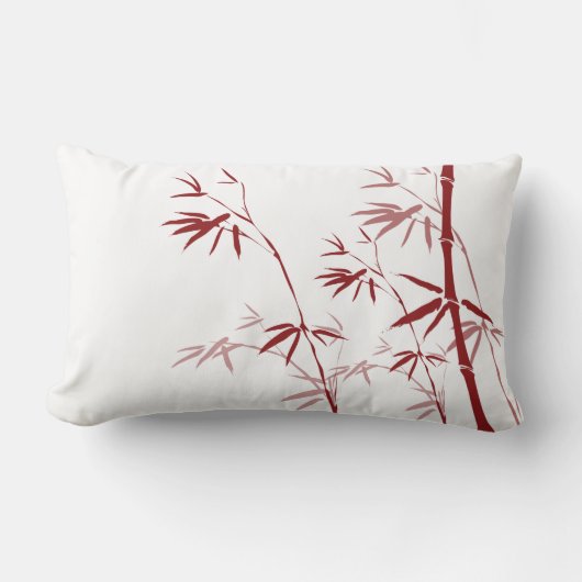 Red Bamboo Pillow Lendenkissen (Vorderseite)