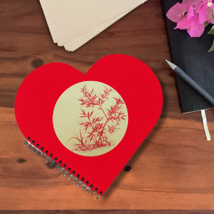 Red Bamboo - rund - kein Cally Canvas Printplaner Notizblock