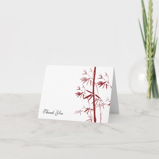 Red Bamboo Vielen Dank Karten (Vorderseite)