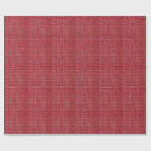 Red Bamboo Wicker Rattan Texture Geschenkpapier (Flach)
