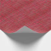Red Bamboo Wicker Rattan Texture Geschenkpapier (Ecke)