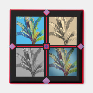 ''Red Banana time four by Bruce Tunis' Magnet