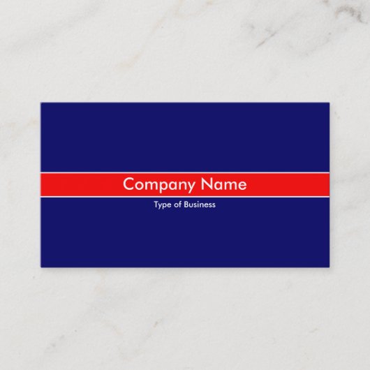 Red Band - Dark Blue Visitenkarte (Vorderseite)