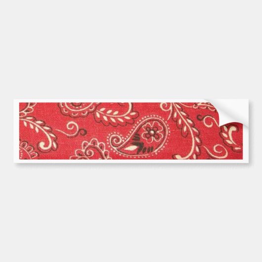Red Bandana Autoaufkleber (Vorne)