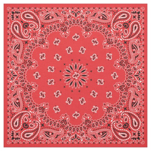 Red Bandana Fabric Stoff (Muster)