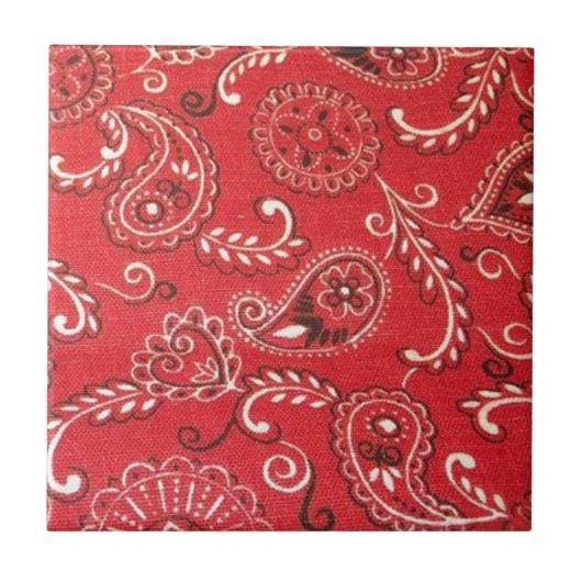 Red Bandana Fliese (Vorderseite)