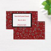 Red Bandana Gastgeschenk Hochzeit Card (Schreibtisch)