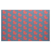 Red Bandana Heart Denim Combo Stoff (Fat Quarter (45,7 x 55,9 cm))