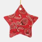 Red Bandana Keramik Ornament (Vorne)