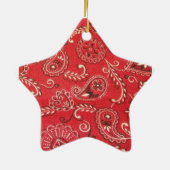 Red Bandana Keramik Ornament (Hinten)