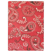 Red Bandana Klemmbrett (Rückseite)