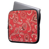 Red Bandana Laptopschutzhülle (Vorderseite Links)