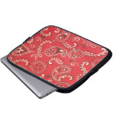 Red Bandana Laptopschutzhülle (Vorne Knopf)