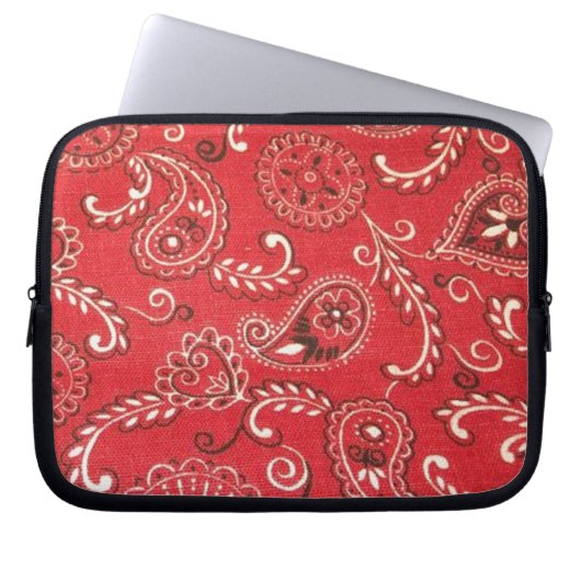 Red Bandana Laptopschutzhülle (Vorderseite)