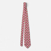 Red Bandana mit Cowboy Santa Holiday Necktie Krawatte (Rückseite)
