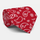 Red Bandana Novelty Krawatte (Gerollt)