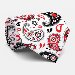 Red Bandana Paisley Country Western Weihnachten Krawatte