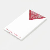 Red Bandana Post-it Notes Post-it Klebezettel (angewinkelt)