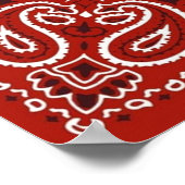 Red Bandana Poster (Ecke)