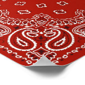 Red Bandana Poster (Ecke)