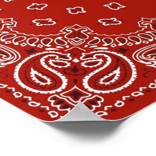 Red Bandana Poster (Ecke)