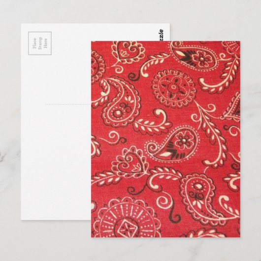 Red Bandana Postkarte (Vorne/Hinten)