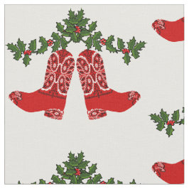 Red Bandana Print Cowboy Stiefel mit Garland Stoff