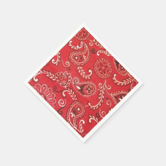 Red Bandana Serviette (Ecke)