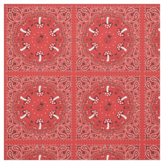 Red Bandana Stoff (Muster)
