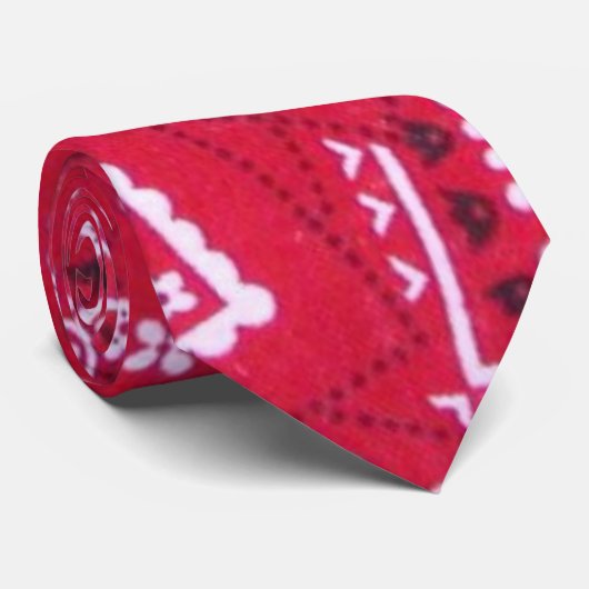 Red_Bandana_tie Krawatte (Gerollt)