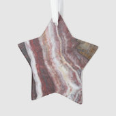 Red Banded Agate Pattern Ornament (Vorderseite)