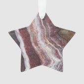 Red Banded Agate Pattern Ornament (Vorderseite)