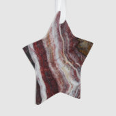 Red Banded Agate Pattern Ornament (Vorderseite)