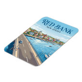 Red Bank New Jersey Magnet (Linke Seite)