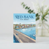 Red Bank New Jersey Postkarte (Stehend Vorderseite)