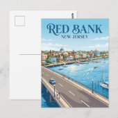 Red Bank New Jersey Postkarte (Vorne/Hinten)